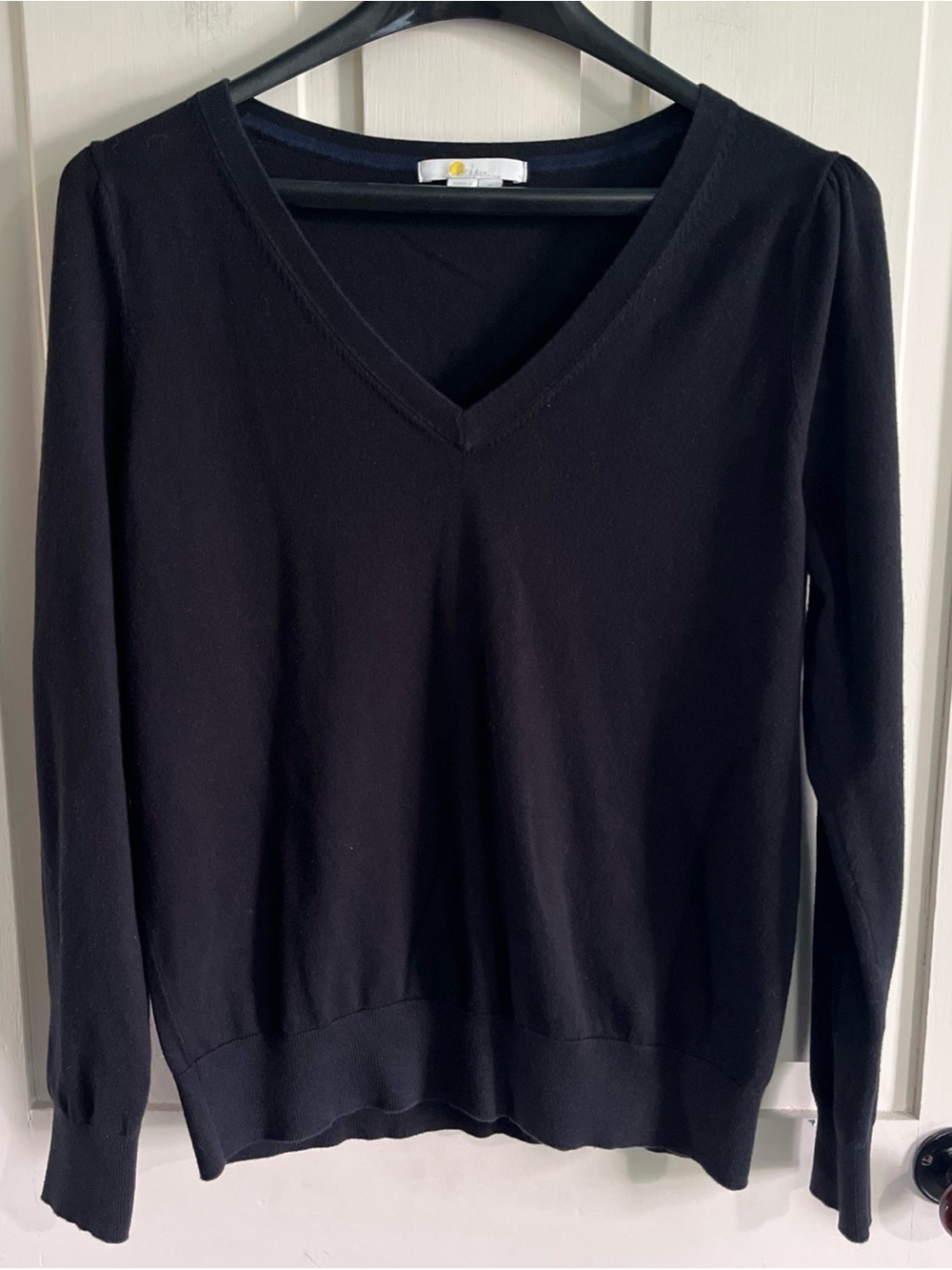Boden Black V-Neck Women's Sweater